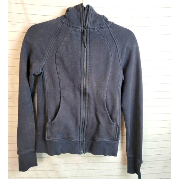 Lululemon Full Zip Scuba Hoodie in Black, sz 4 - Picture 1 of 12